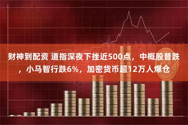 财神到配资 道指深夜下挫近500点，中概股普跌，小马智行跌6%，加密货币超12万人爆仓