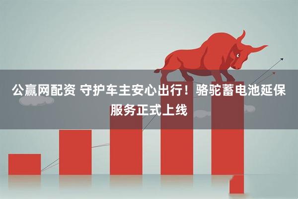 公赢网配资 守护车主安心出行！骆驼蓄电池延保服务正式上线